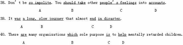 全国2008年1月高等教育自学考试基础英语试题(图2) 全国2008年1月高等教育自学考试基础英语试题(图2)