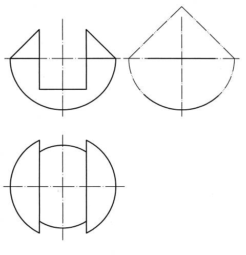 全国2008年7月高等教育自学考试工程制图试题(图4) 全国2008年7月高等教育自学考试工程制图试题(图4)