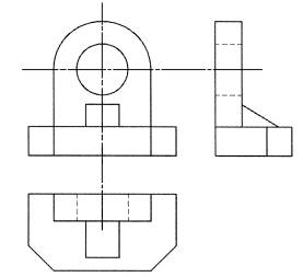 全国2008年7月高等教育自学考试土木工程制图试题(图6) 全国2008年7月高等教育自学考试土木工程制图试题(图6)